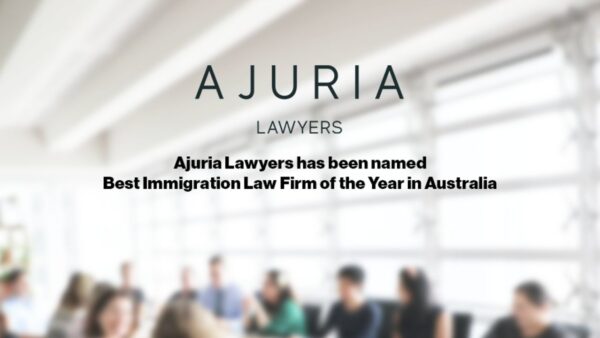 Ajuria Lawyers Named Best Immigration Law Firm of the Year in Australia